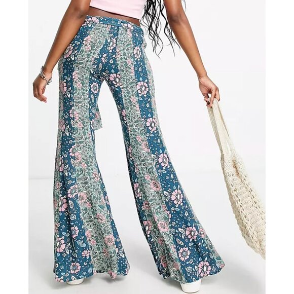 Free People Floral Flare Pants - Picture 2 of 8